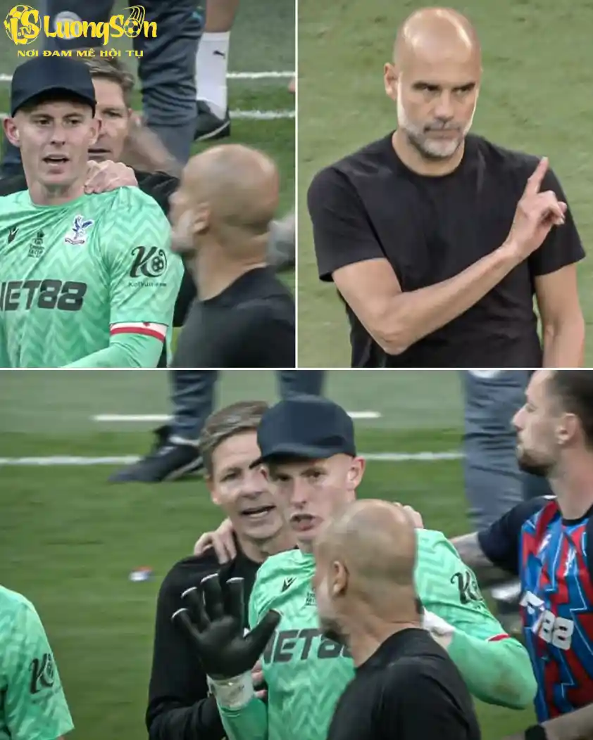 Màn tranh cãi của Guardiola và Henderson sau trận chung kết FA